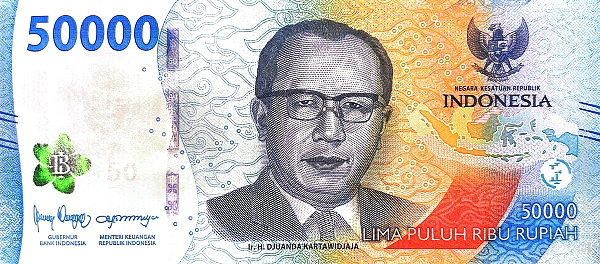 PN167 Indonesia - 50.000 Rupiah Year 2022